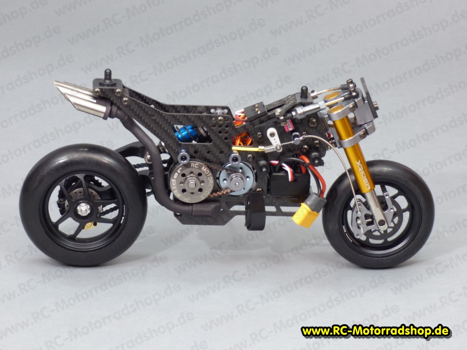 SATURN-SSA: 1:8 Motorradmodell X-RIDER SATURN mit Einarmschwinge (vormontiert / 5160 kV Brushless) SATURN-SSA